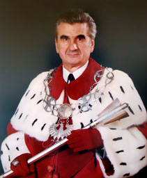 Rektor Cieśliński w todze