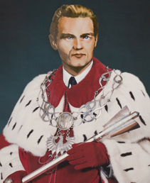 Rektor Malinowski w todze
