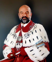 Rektor Massalski w todze